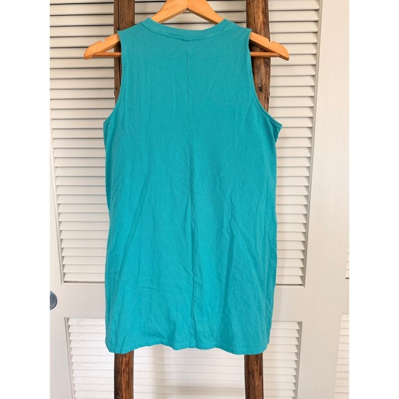 Old Navy XS Petite Teal Blue Green Tank Top Sleeveless Casual Basic - Picture 3 of 3